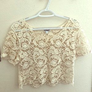 Lace crop top